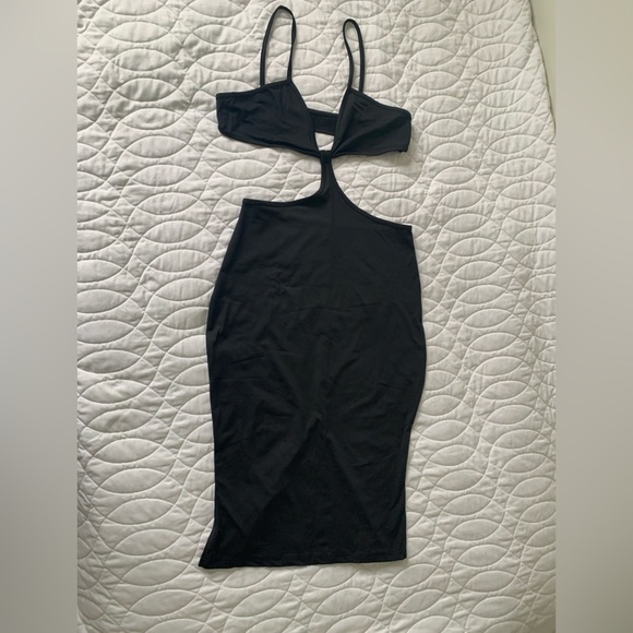 Dresses & Skirts - #19 Misguided Black bikini top dress.  Size 8